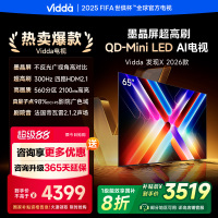 Vidda发现X 海信电视 65英寸 300Hz超高刷 墨晶屏 QD-Mini LED 65VX5Q