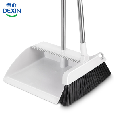 得力得心LQ160-扫把套装(带齿梳)(灰色)/扫把簸箕1套