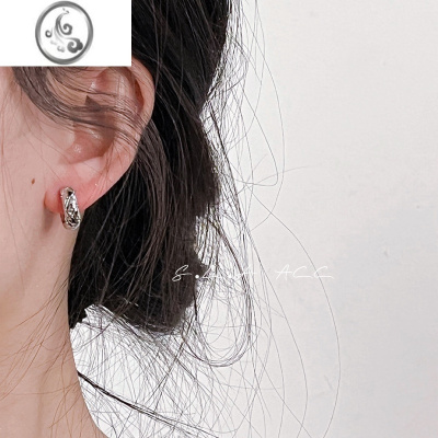 JiMi十里间[彻夜长谈的真心话~替我保管好]小香风格纹通勤耳钉耳环