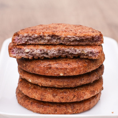 粗粮代餐饼干整箱早餐低包装红豆薏米饼散装零食品紫薯燕麦饼干2斤