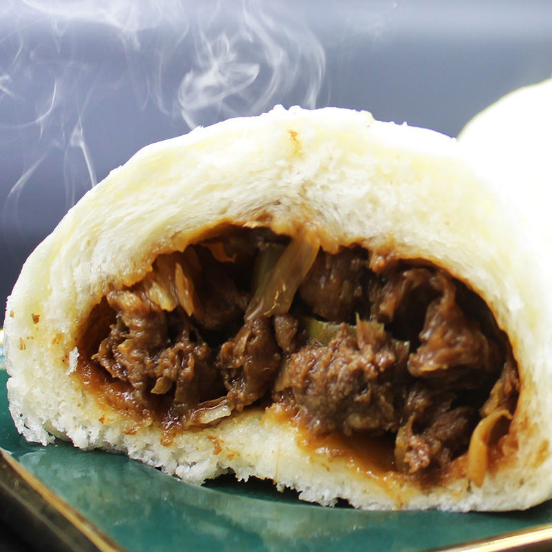 冷冻速冻大包子早餐速食猪肉包子素菜包子10个一袋装 [荤]美味酱肉包