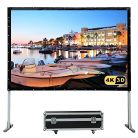 经科JK快速折叠幕96寸16:9 SO柔软正投软幕投影幕布配铝箱