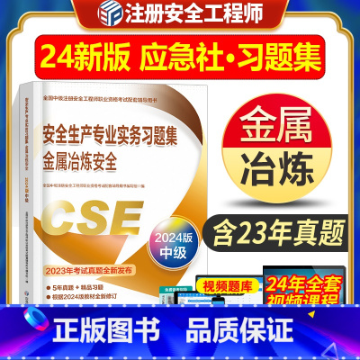 [正版]新版2024安全生产专业实务习题集金属冶炼安全全国中级注册安全工程师职业资格考试配套辅导用书练习题库应急管理出