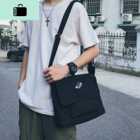 单肩包男女潮牌帆布斜挎包韩版学生休闲文艺简约小背包男士邮差包NEW LAKE男士斜挎包