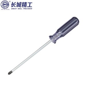 长城精工 Cr-V蓝透双色彩条柄螺丝批 十字起子改锥工具 6*38mm 270116 10把/件 1件