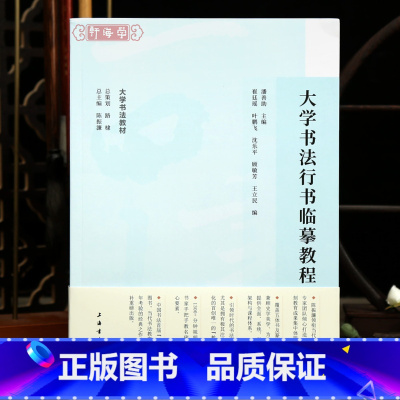 [正版]学海轩大学书法行书临摹教程书体论书体史技法解说笔法结体章法择帖临摹分析创作历代碑帖目录示范作业书写视频行书毛笔