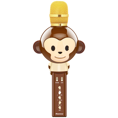 纽曼（Newmine）MC13手机麦克风卡通无线蓝牙话筒K歌内置声卡掌上KTV音箱音响一体全民K歌通用棕色棕色