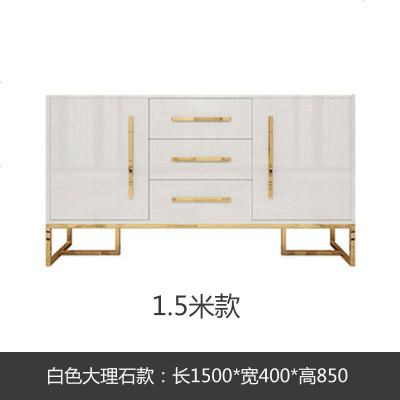 轻奢餐边柜现代简约高款大理石玄关柜北欧风阳台岩板储物间厅鞋柜