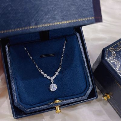 S999足银闪耀星河项链女轻奢时尚百搭锁骨链锆石吊坠项饰批发礼物送女朋友老婆情人节七夕生日礼物