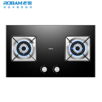 老板(ROBAM)5.2kW燃气灶双眼灶煤气灶单灶具燃气灶煤气炉钢化玻璃灶台炉具炉灶带熄火保护台嵌两用30B6D天然气