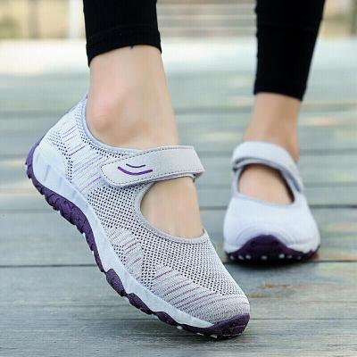 夏季中老年透气网鞋妈妈鞋50中年妇女鞋软底老人鞋60岁防滑奶奶鞋