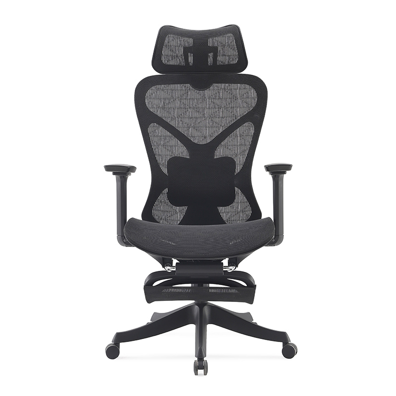 苏宁 质凡 舒适久坐人体工学椅子折叠伸缩脚踏带滚轮椅子/A2514