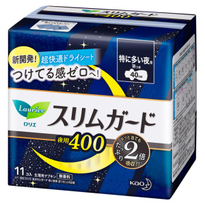 花王乐而雅零触感夜用卫生巾S 40cm*11片