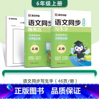 [2本]六年级上册(含AI测评) [正版]字帖一年级二三年级上册小学生练字人教版语文同步练字帖四五六年级下册生字描红每日