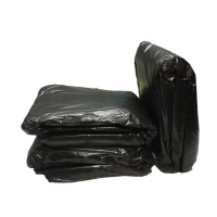[鑫志友]黑色平口式塑料垃圾袋 加厚/特厚 3丝55*80cm 50个/捆(单位:捆)