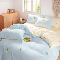 家柏饰(CORATED)时尚水洗四件套被套三件套学生宿舍1.8m甜莓布丁