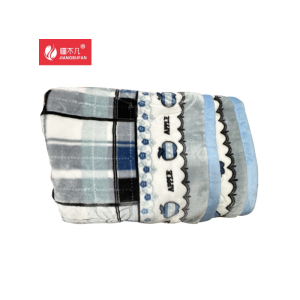 [疆不凡]全棉舒适双人盖毯 180*200cm/条 蓝白格 1.8*2.0m