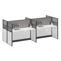 臻远 ZYGW-105职员桌办公桌屏风工作卡位 对坐四人位