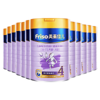 12罐|Friso 港版美素佳儿 金装 婴儿配方奶粉 4段（3岁以上） 900g/罐