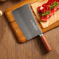 十八子作厨用 家用菜刀 花梨木柄刀具鸣刃砍骨刀SL2119-A