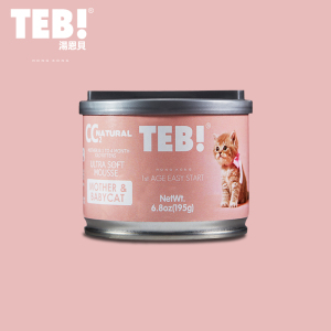 湯恩貝(TEB!)汤恩贝CC系列猫奶糕幼猫罐头母猫孕猫营养慕斯奶昔195g猫咪零食猫狗罐头猫零食*4罐