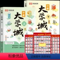 [全5册]学霸大学城+名校目标墙贴 [正版]学霸大学城上下2024走进大学城少年版成为学霸从大学选起高考志愿填报指南中国