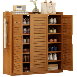 攸形三门鞋柜90*32*97cm个