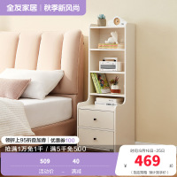 全友家居奶油风一柜多用加高储物柜床头柜1