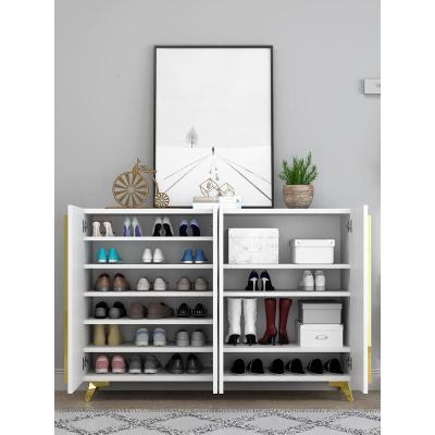 森美人鞋柜家用大口大容量简约现代多层收纳储物柜入户玄关柜轻奢鞋架