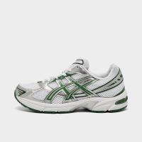 ASICS跑步鞋女缓震舒适轻便耐磨时尚百搭复古风格白色绿色配色