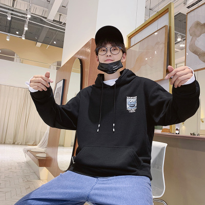 蒙洛里克2020秋季新款男连帽宽松潮牌ins休闲百搭打底情侣款卫衣VZWY9117