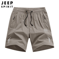 JEEP吉普夏季薄款休闲短裤男夏天运动直筒弹力透气五分裤
