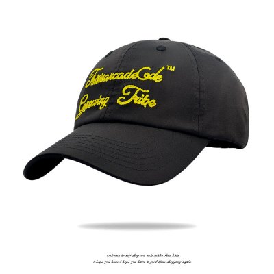 新款绸缎春秋刺绣鸭舌帽透气速干户外运动防晒硬顶棒球帽男女遮阳