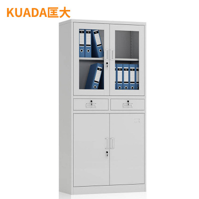 匡大钢制文件柜书柜中二斗文件柜钢柜GX0306