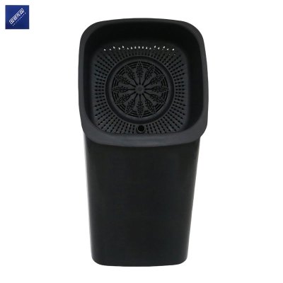 安居先森塑料过滤垃圾桶茶渣桶 黑色方形