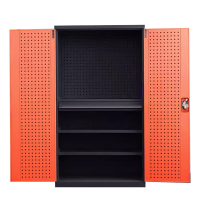 乙壬重型工具柜加厚物件工具储物柜工厂铁皮柜汽修厂零件收纳柜橘色四层一抽带挂板