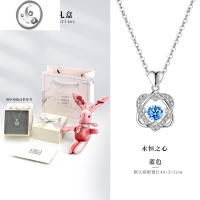 JiMi项链银女银银轻奢小众2023新款七夕礼物送女友情人节浪漫