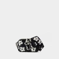 MARC JACOBS女士小号真皮拼接斜挎包通勤手提锁扣链条包日常百搭