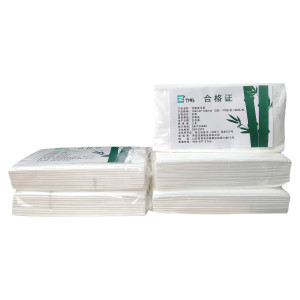 竹帕面巾纸 180mm*180mm(3层)*70抽/包 100包/箱 白色
