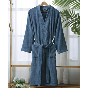 京城派 夏季浴袍男女士浴衣棉华夫格酒店浴袍睡袍薄款长款情侣全棉吸水速干睡袍