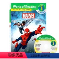 [正版]分级读物 英文原版绘本 world of reading Level 1 Marvel 3故事合集(附CD)阅