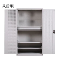 风雷顺工具柜加厚铁皮储物柜工厂车间用带抽屉汽修多功能收纳柜通门内一抽柜灰白色