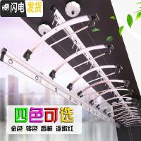 三维工匠手摇双杆室内阳台双杆式晒衣架加厚晾衣杆自动凉衣架 [加厚加强筋]3.5米无衣架
