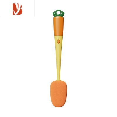 三维工匠多长柄胡萝卜洗杯刷三合一保温杯奶瓶奶嘴清洁刷瓶口刷杯盖刷