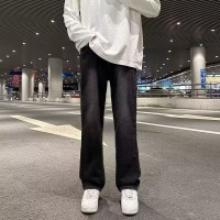 美式高街微喇叭牛仔裤男2026春秋季复古直筒裤潮流长裤