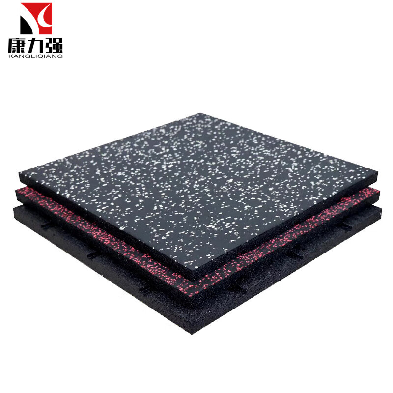 康力强橡胶地垫防滑耐磨减震地垫健身房运动地垫家用室内地胶
