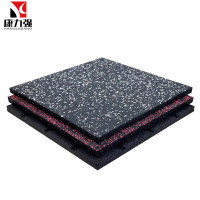 康力强橡胶地垫防滑耐磨减震地垫健身房运动地垫家用室内地胶