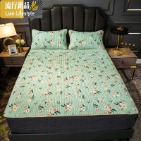 天然乳胶冰丝凉席三件套天丝空调软席可水洗折叠1.5米1.8m床席子 三维工匠凉席/凉枕