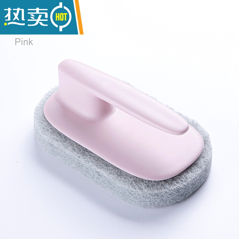 敬平浴缸刷清洁刷卫生间器地板刷瓷砖浴室厕所地砖洗漱台刷子 樱花粉