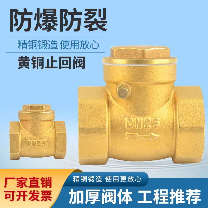 中锦科技 铜卧式止回阀逆止阀单向阀 定制 个